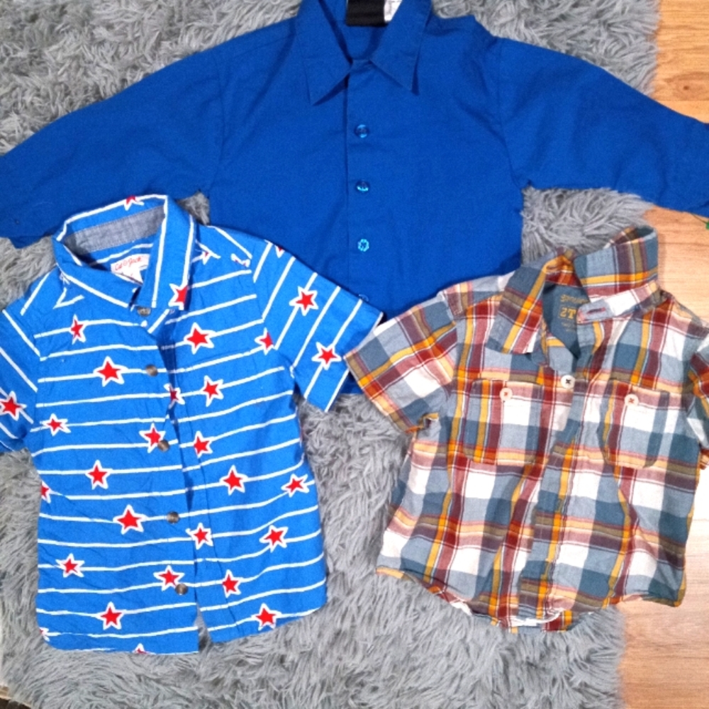 Boys 2t button down shirts